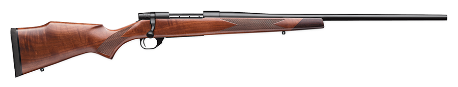 A brown rifle