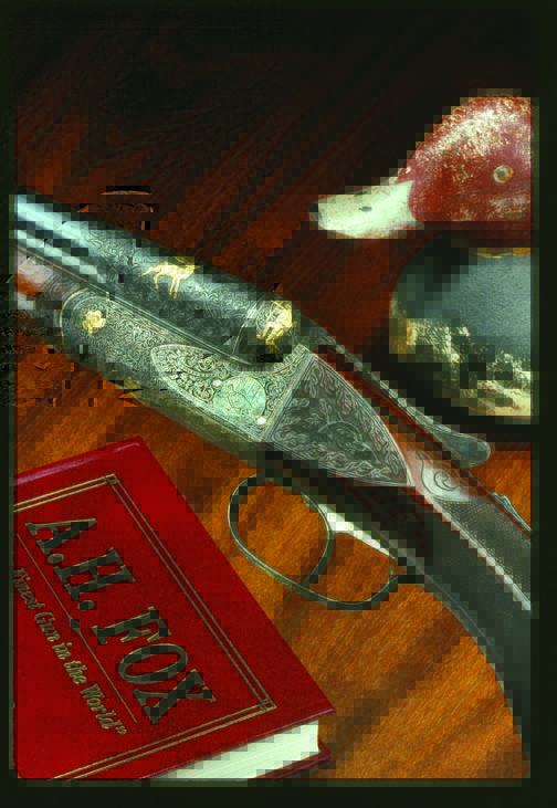 Master engraver William Gough created this magnificent work of art just for himself over 80 years ago. Meticulously cut and lavishly adorned in gold, it remains the single most decorated Fox gun.