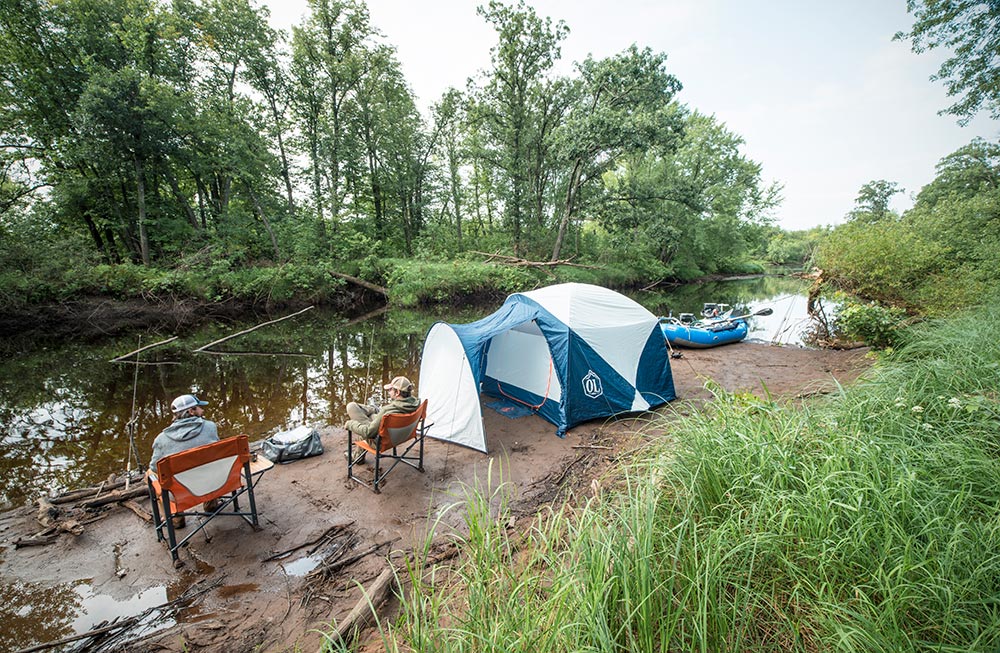 Rafting and Camping for Wisconsin Wilderness Smallmouths