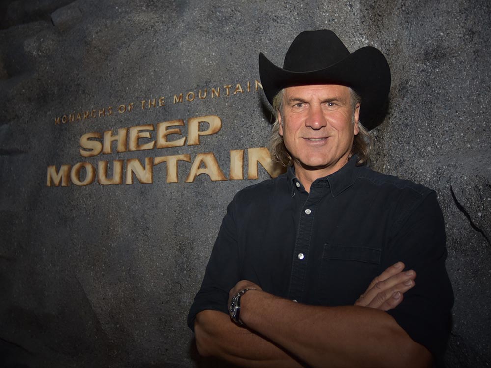 Jim Shockey at the Wonders of Wildlife National Museum and Aquarium's Sheep Mountain