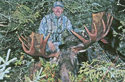 Bowhunter Rieger Lesiow arrowed this No. 2 SCI archery Eastern Canada moose near Ontario's White River in September 2007. The 18-point bull scores 405 2/8s, with a 54 7/8-inch outside spread.