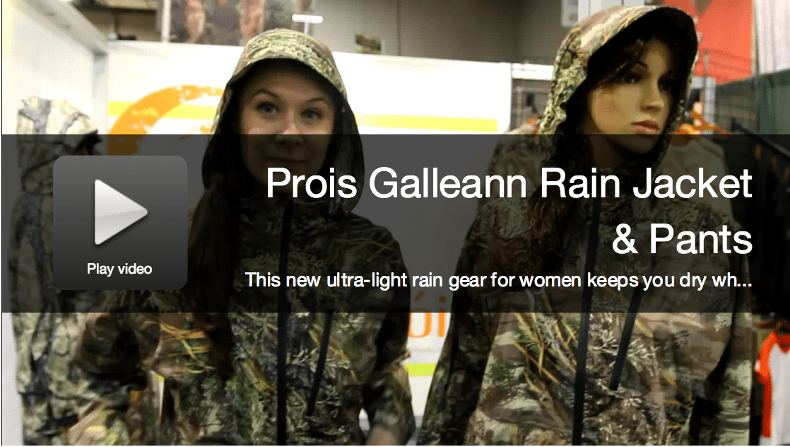 New Hunting Gear: Prois Galleann Rain Jacket and Pants for Women