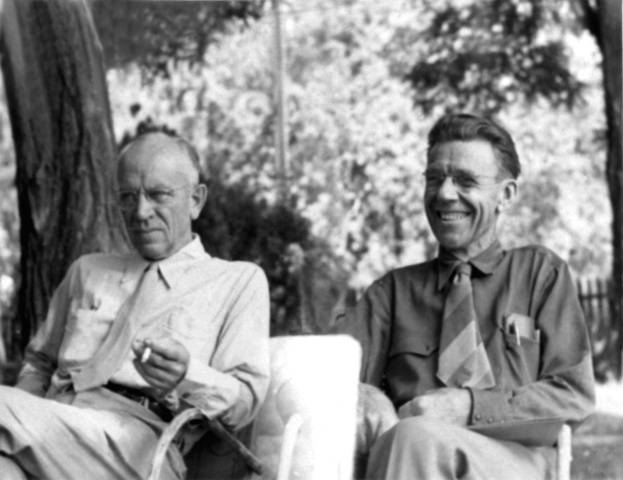 Aldo Leopold (left) with Olaus Murie.