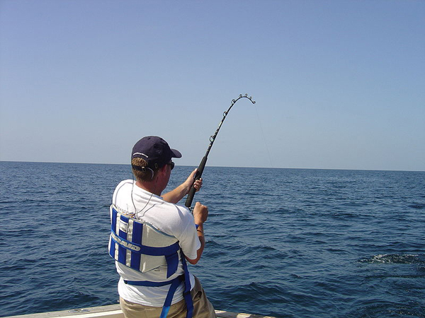 fishing bent rod