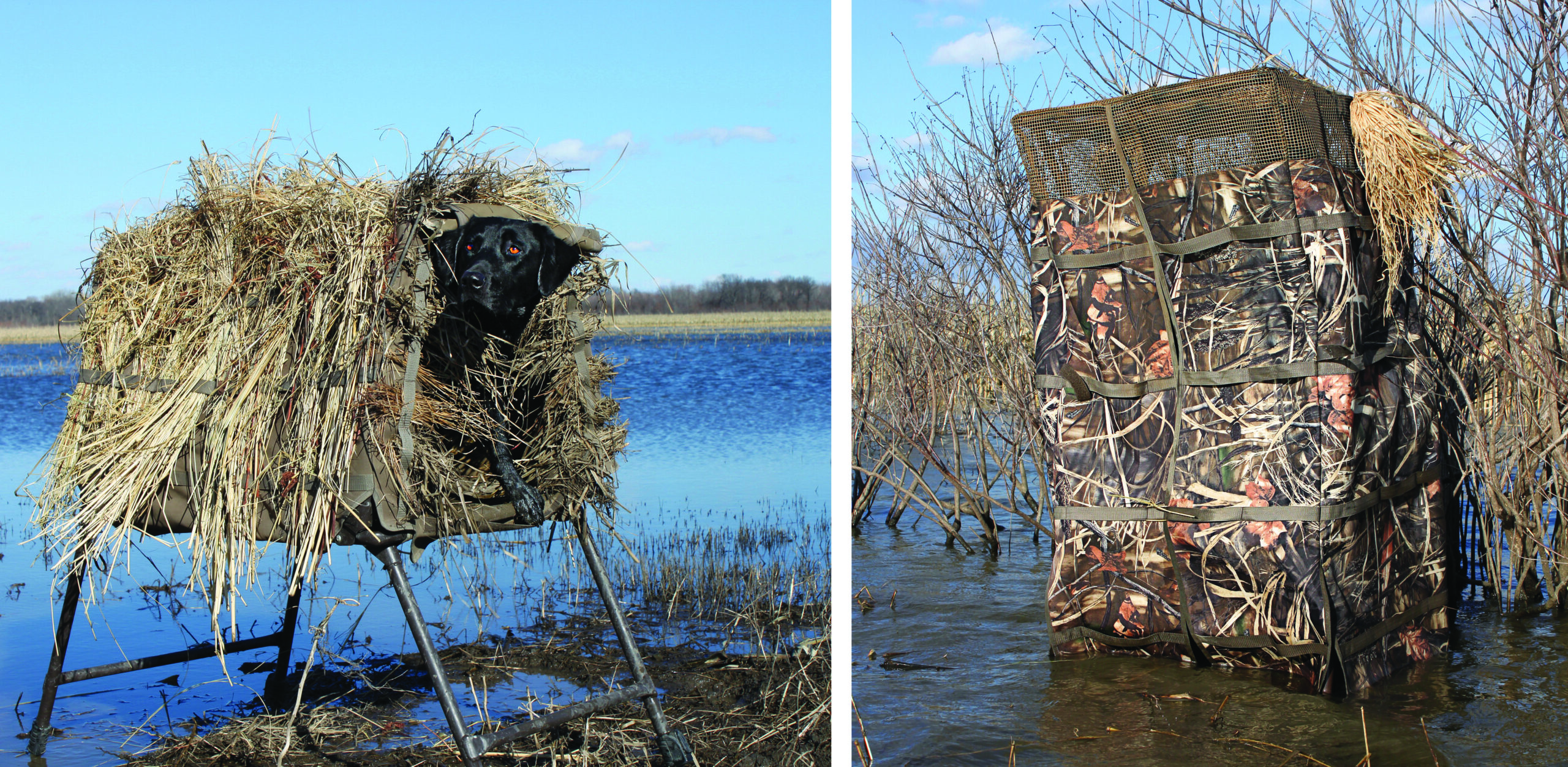 Two Hardy Duck Blinds for You and Your Dog