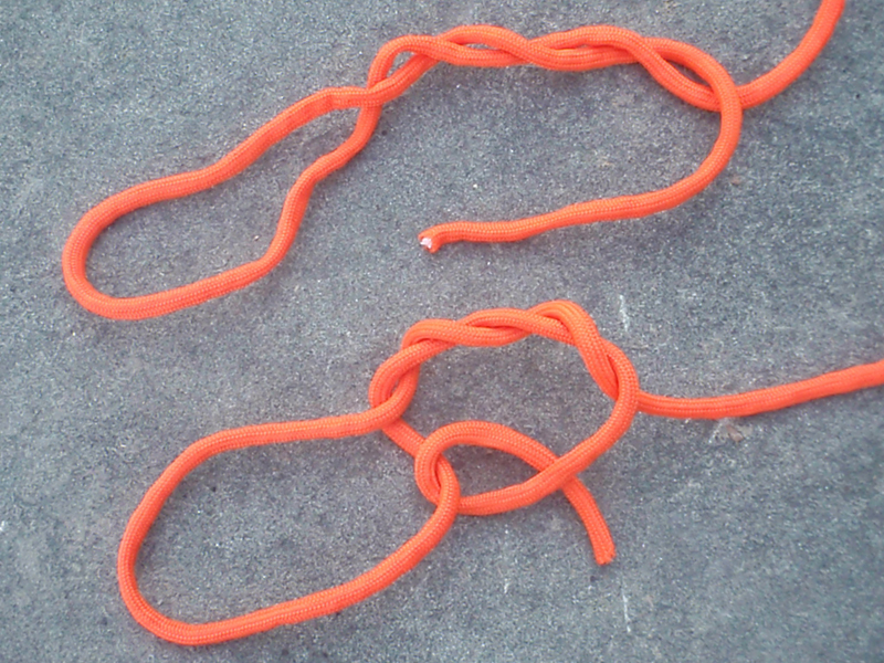 tying a fisherman's knot