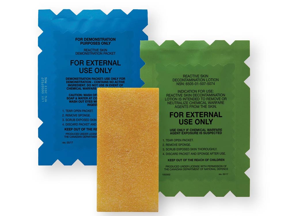 reactive skin decontaminate lotion kit