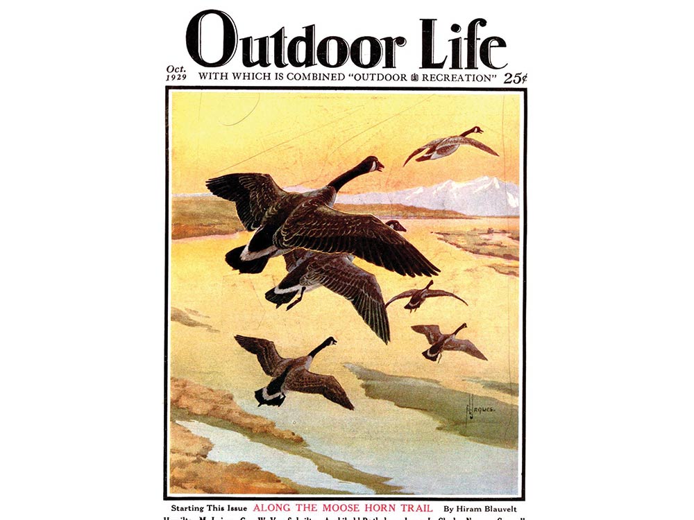 December 1929 cover of Outdoor Life