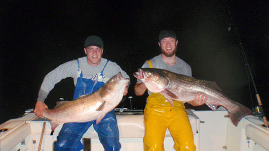 Supermoon Stripers for Outdoor Life's Summer Interns