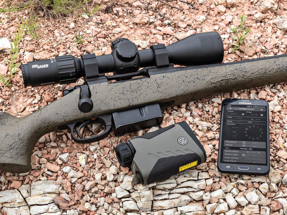 sig sauer sierra3 bdx scope attached to rifle