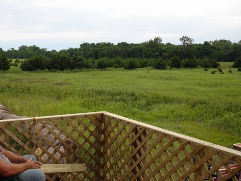 Enjoy your new view and practice shooting deer with a piece of lumber.