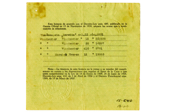 Hemingway’s Gun Permit and Thousands More Documents Now Available at JFK Museum