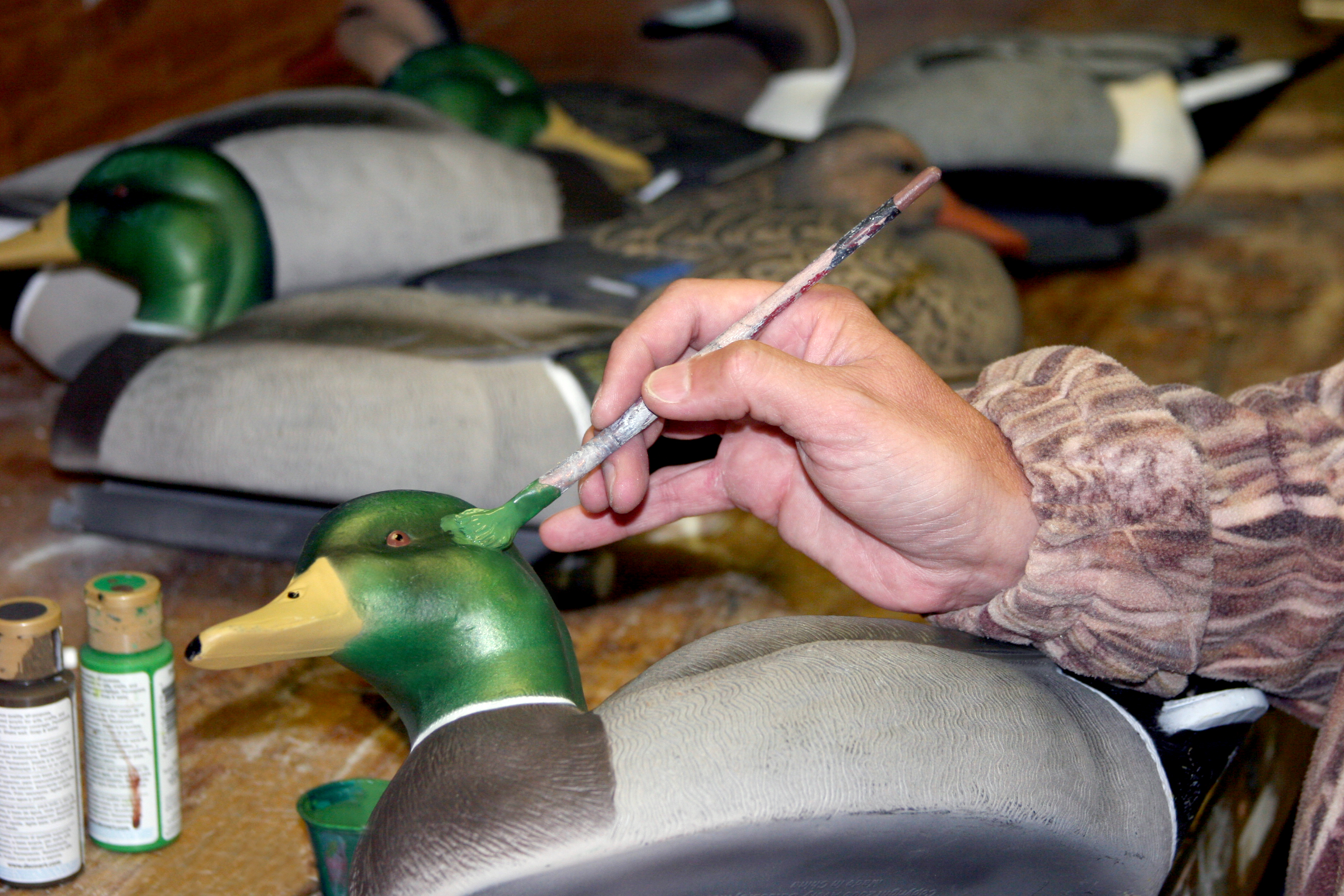 how to paint duck decoys