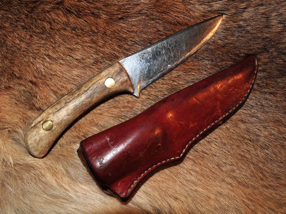 handmade leather knife sheath