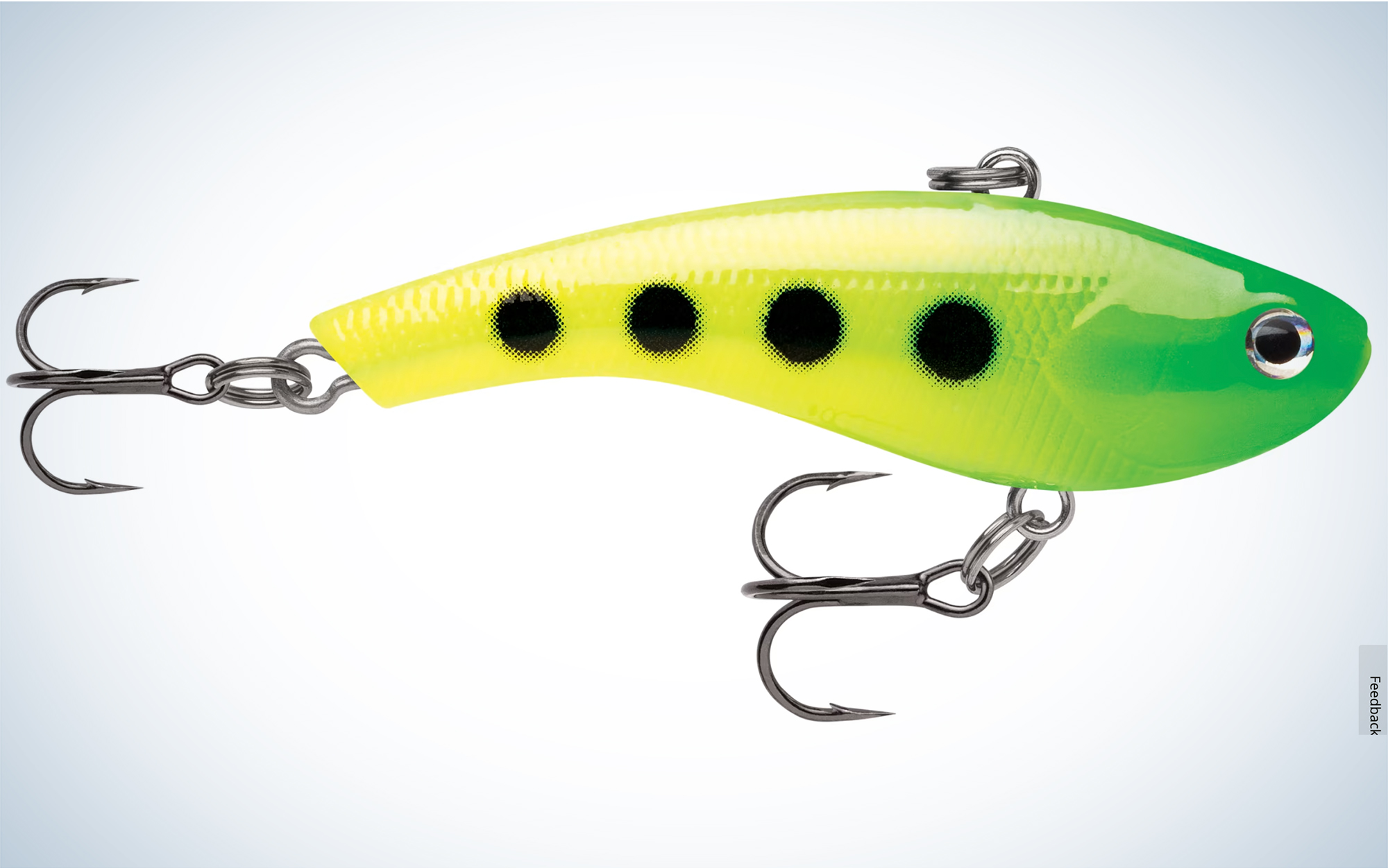 The Rapala Slab Rap is one of the best walleye ice fishing lures.