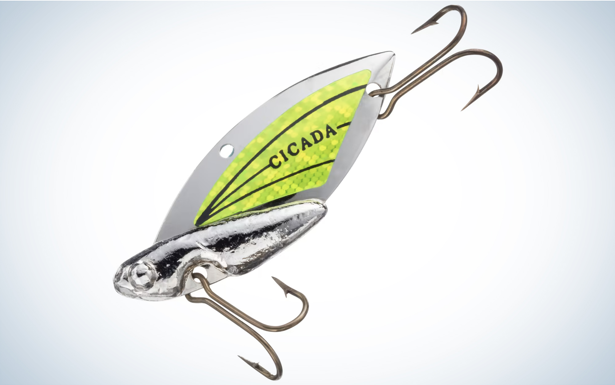 The Reef Runner Cicada is one of the best walleye ice fishing lures.