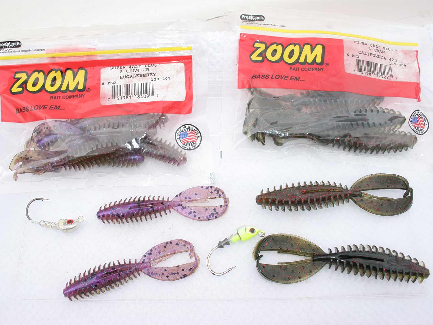 Zoom Z-Craw bass fishing bait