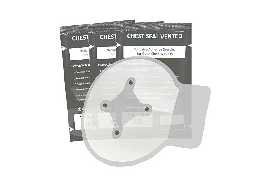 chest seal vented adhesive dressing