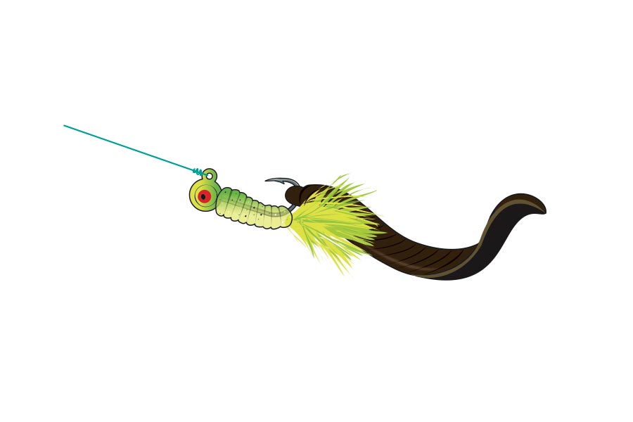 jig and bait fishing rig