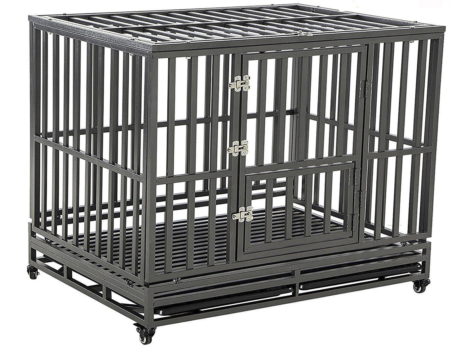 luckup heavy duty dog cage metal kennel