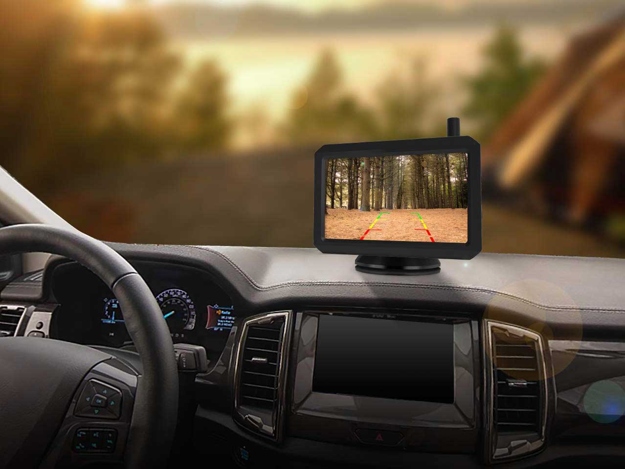 A backup camera’s core function is to reassure you there’s nothing behind you when backing up.