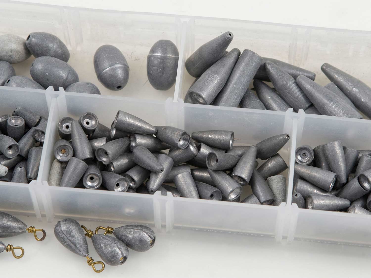 12 oz Bank Sinkers Lead Fishing Weights Free Shipping 7 Sinkers 
