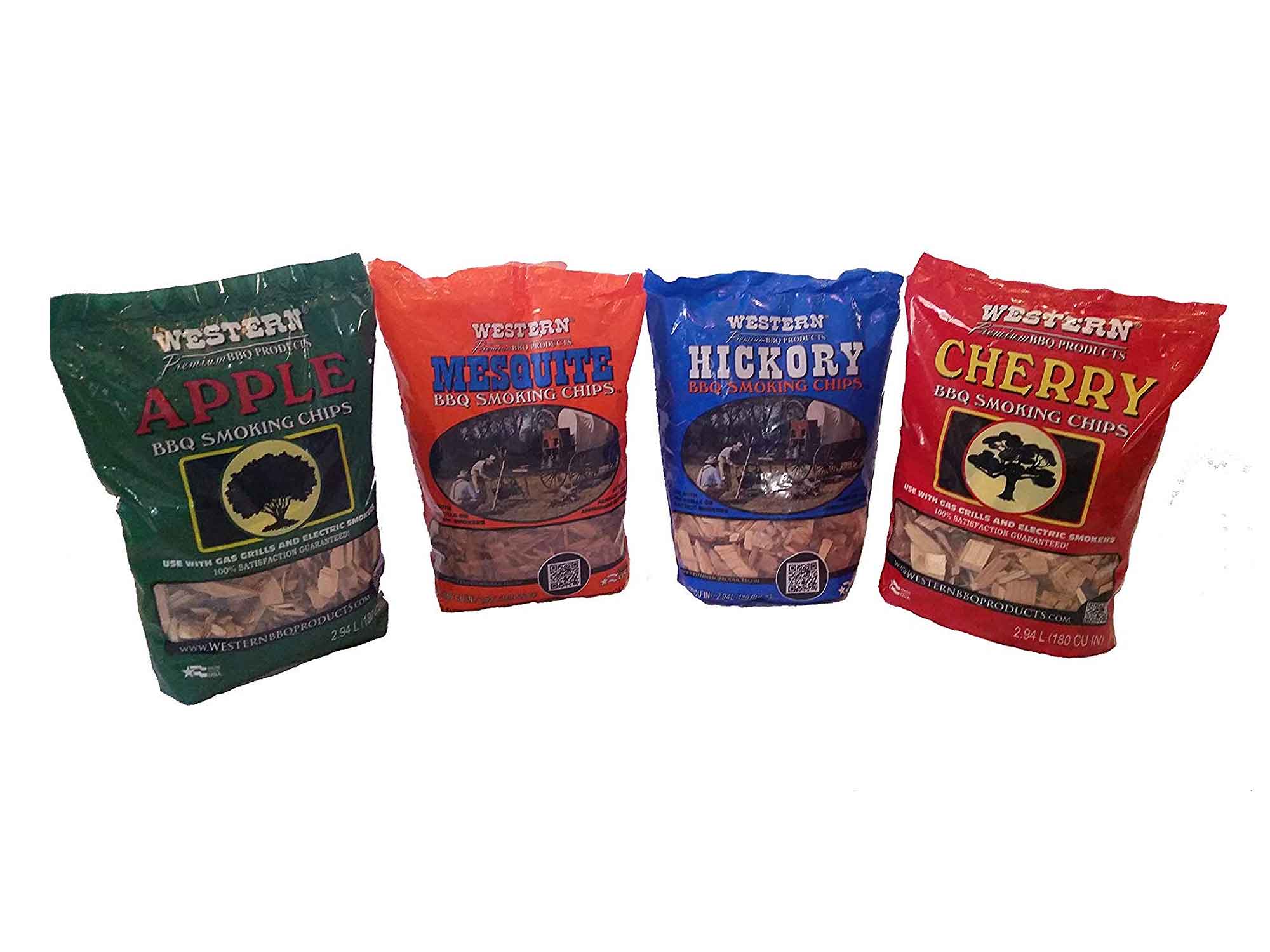 Western hickory and smoke chips
