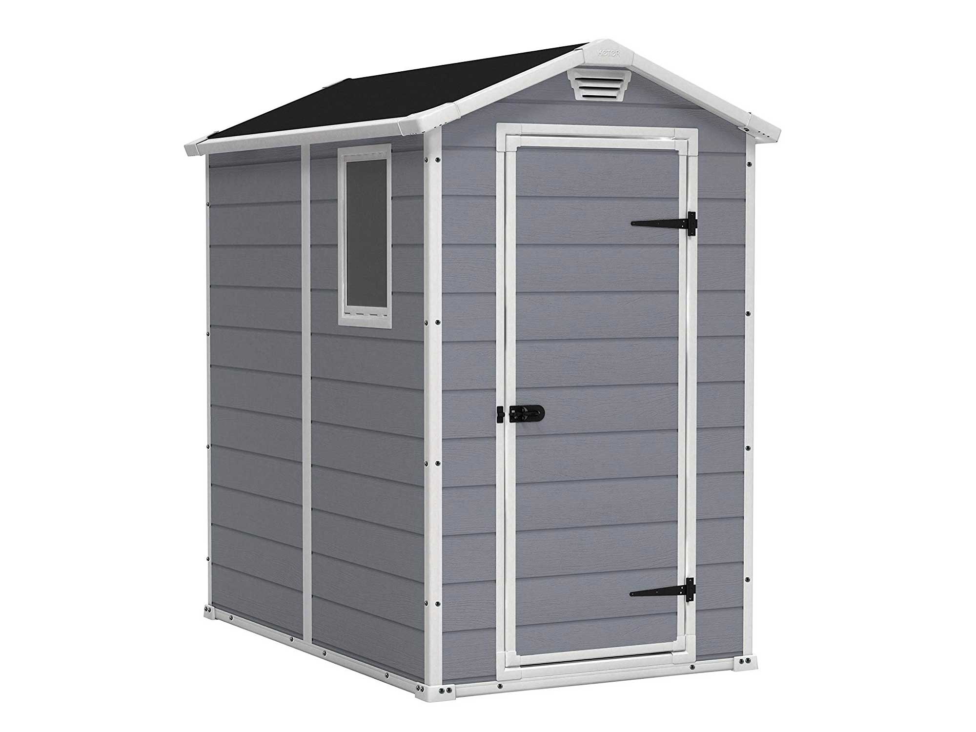 Keter Manor gray outdoor shed