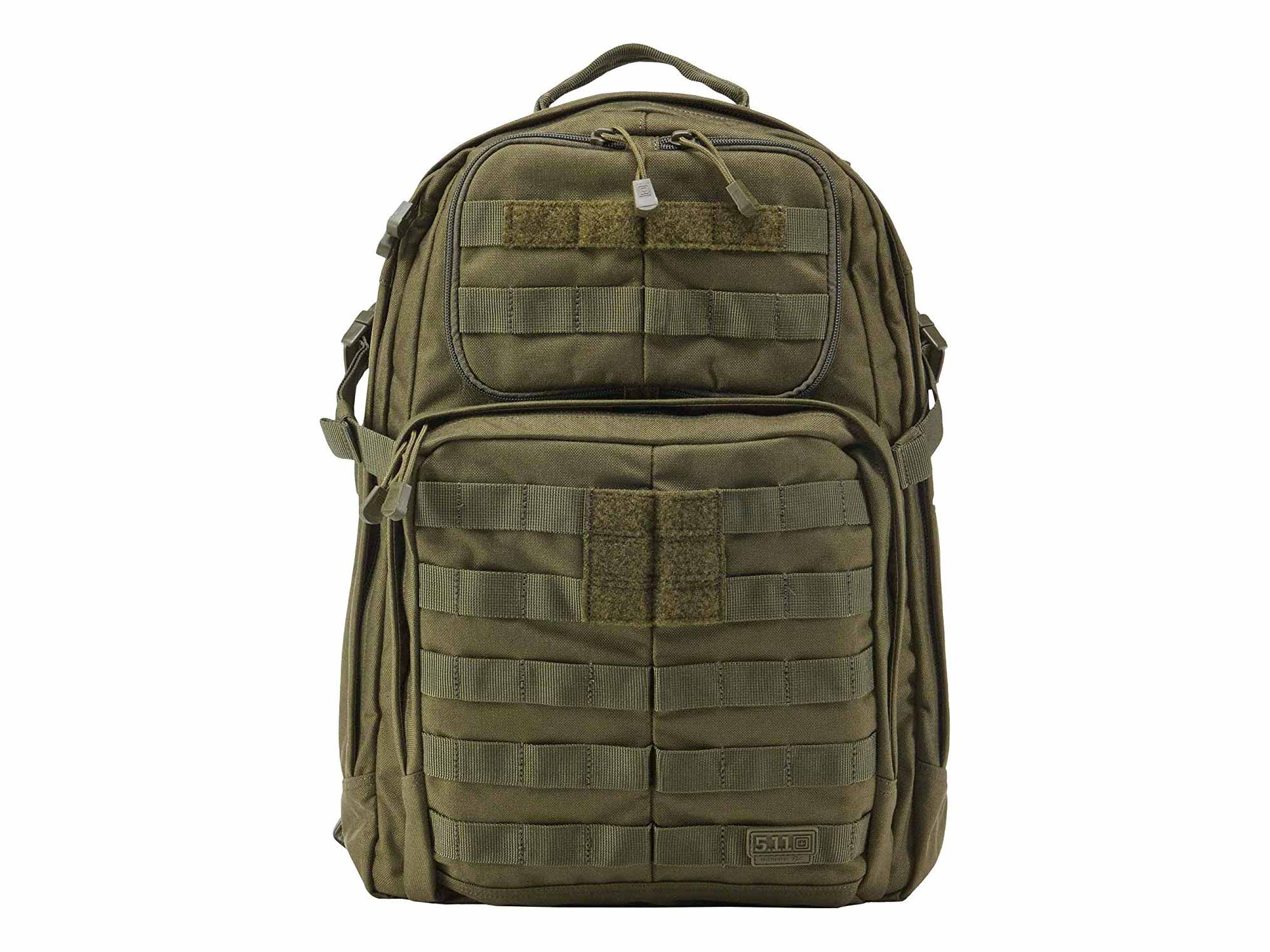 Army green military backpack