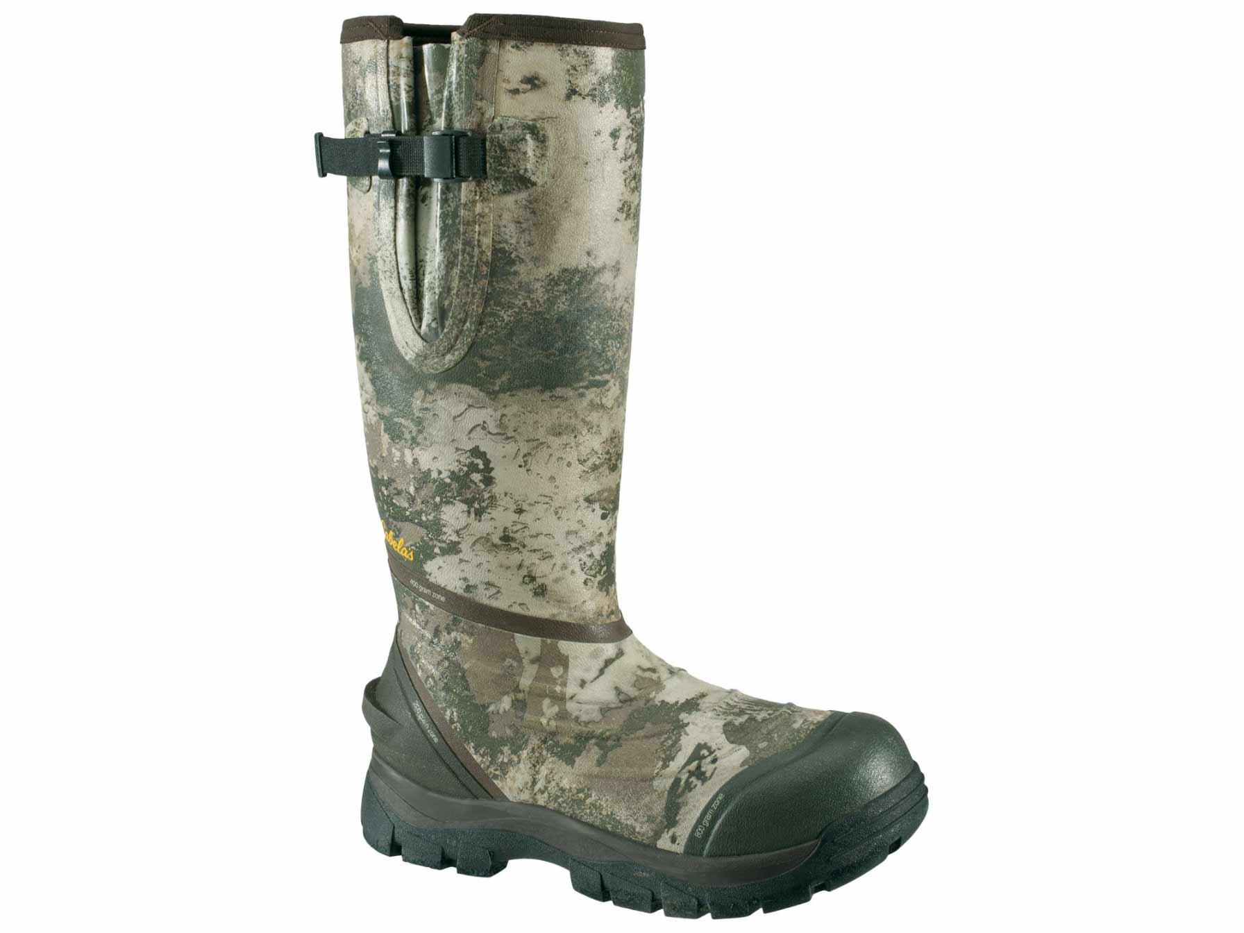 Cabela’s Zoned Comfort Trac insulated rubber hunting boots
