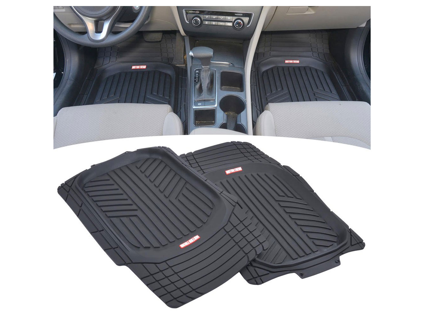 Motor Trend All-Climate All Weather Performance Rubber Floor Mats