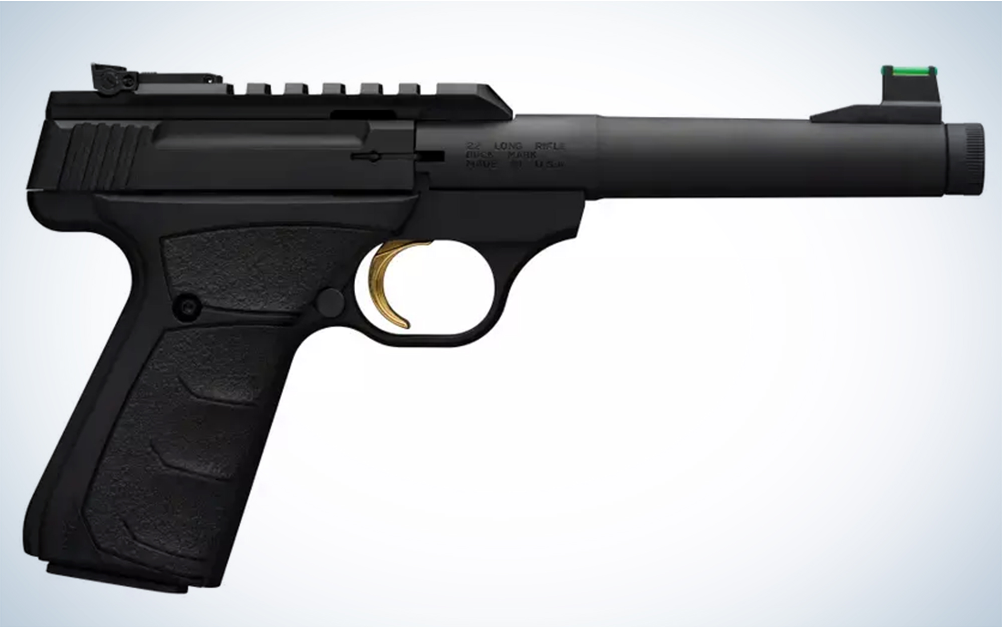 The Browning Buck Mark Plus Camper UFX Suppressor-Ready is one of the best handguns for rabbit hunting.