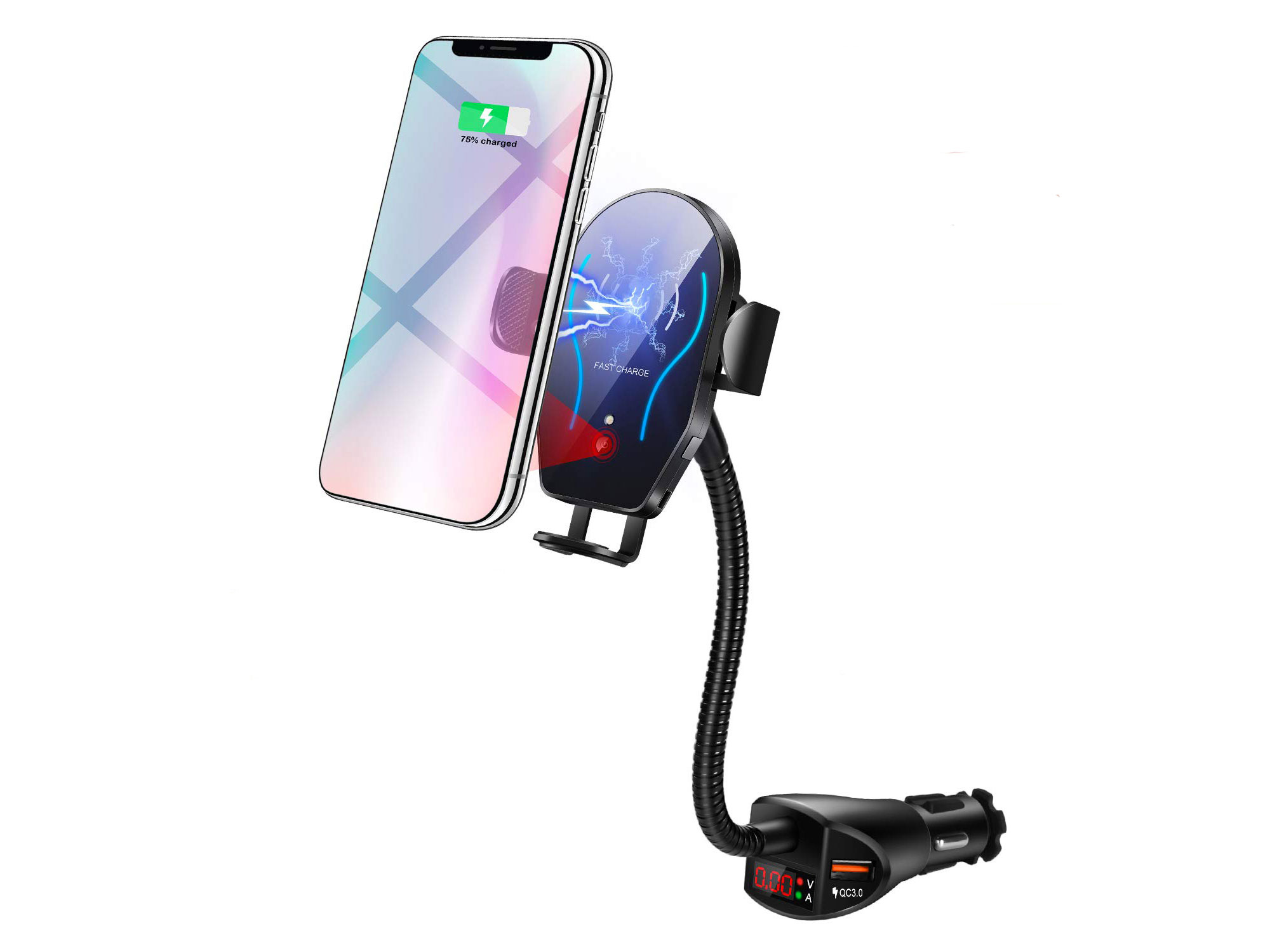 Flow month wireless car charger