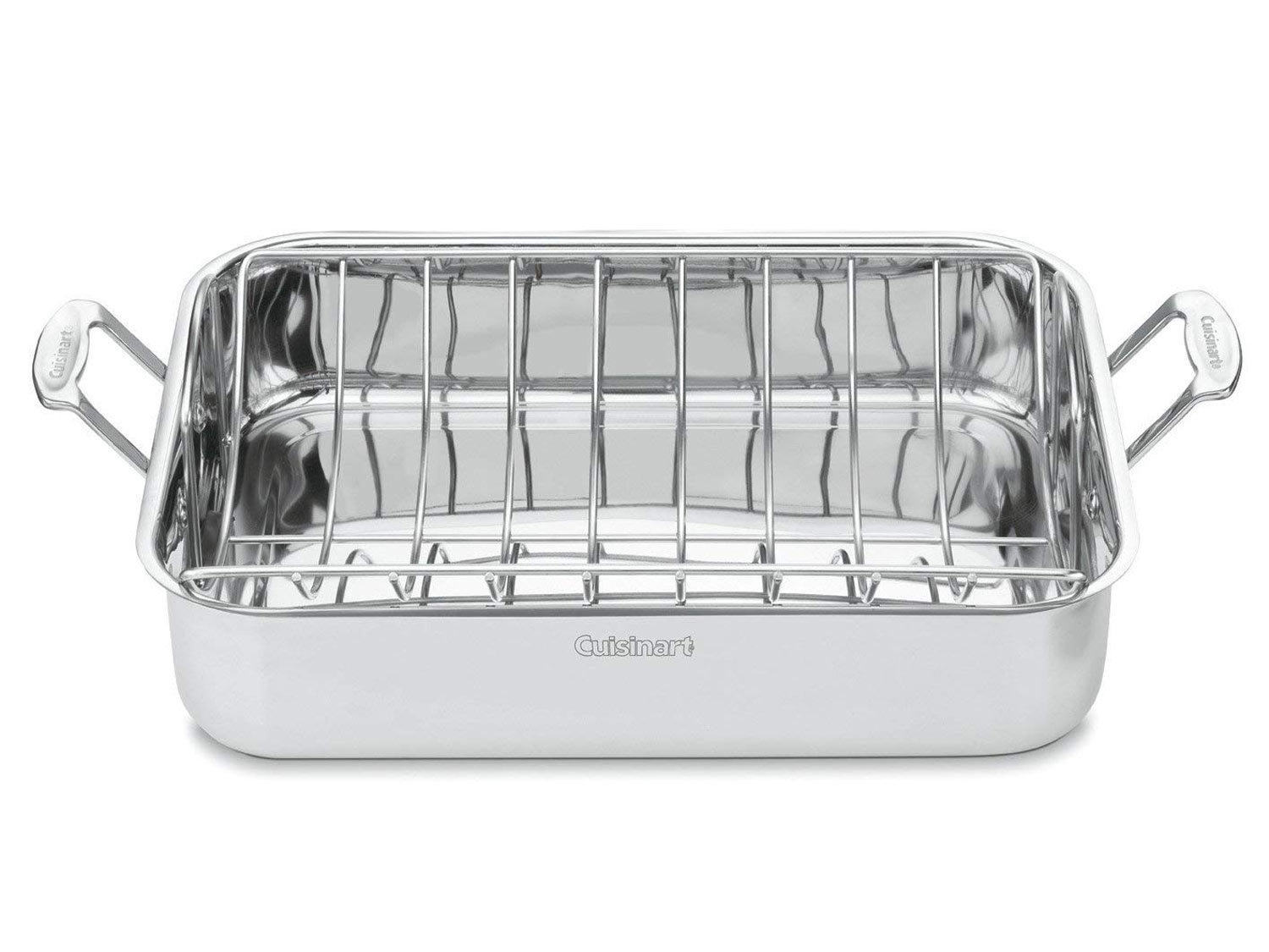Cuisinart 7117-16UR Chef's Classic Stainless 16-Inch Rectangular Roaster with Rack