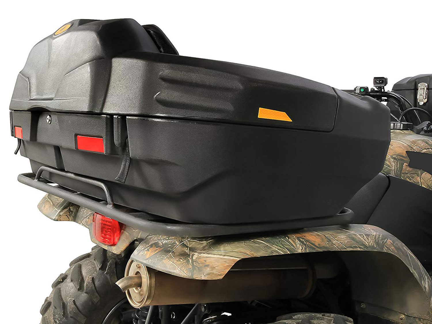 Black Boar ATV Rear Storage Box and Lounger-Integrated Lock
