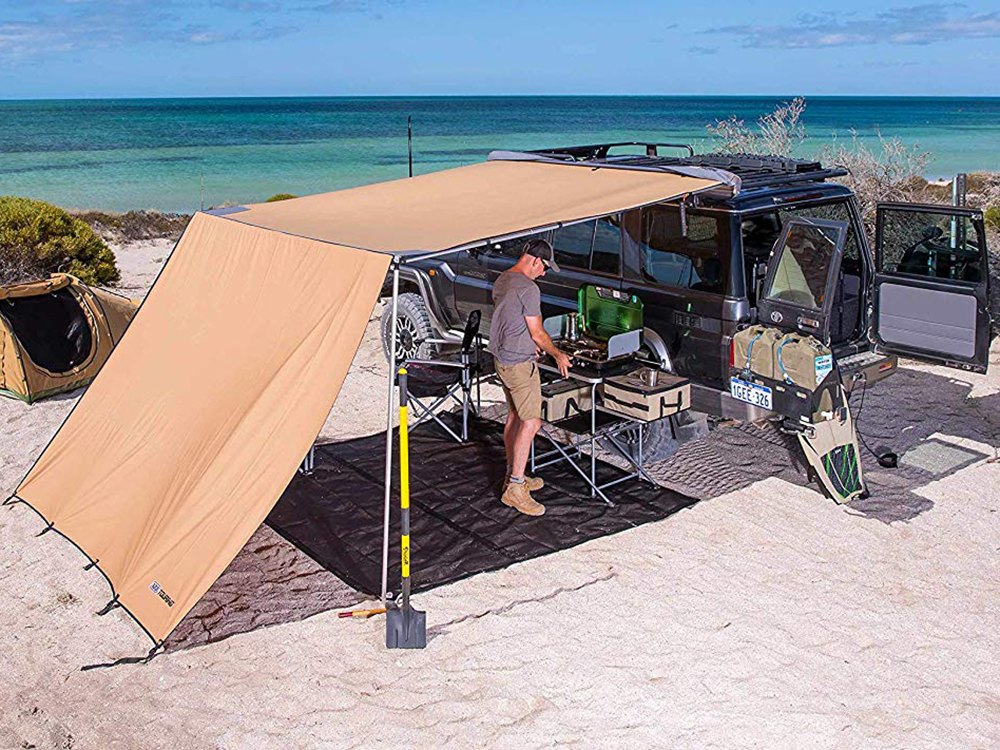 Retractable Awning on the beach