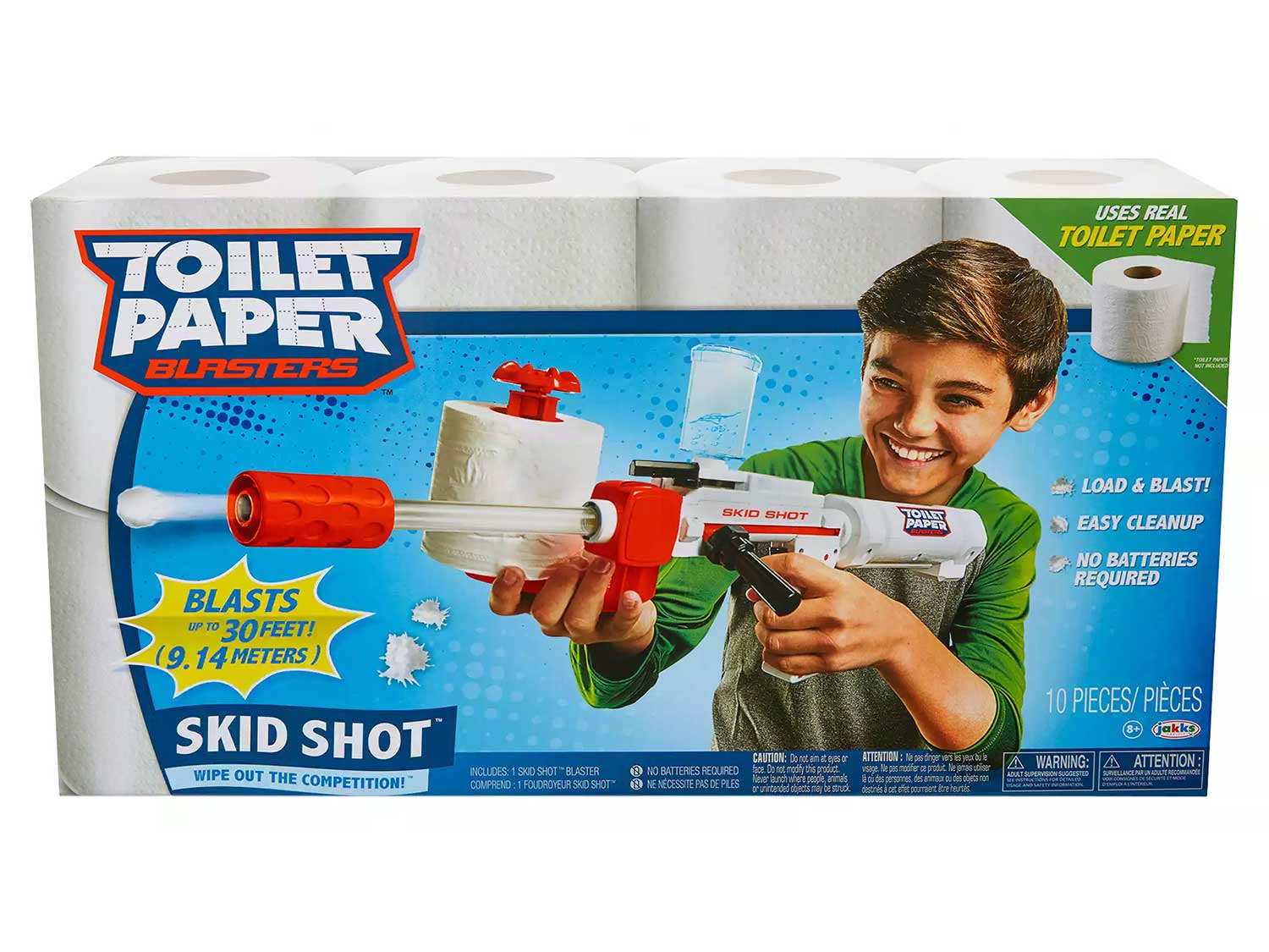 Toilet Paper blasters Skid Shot Spitball Guns