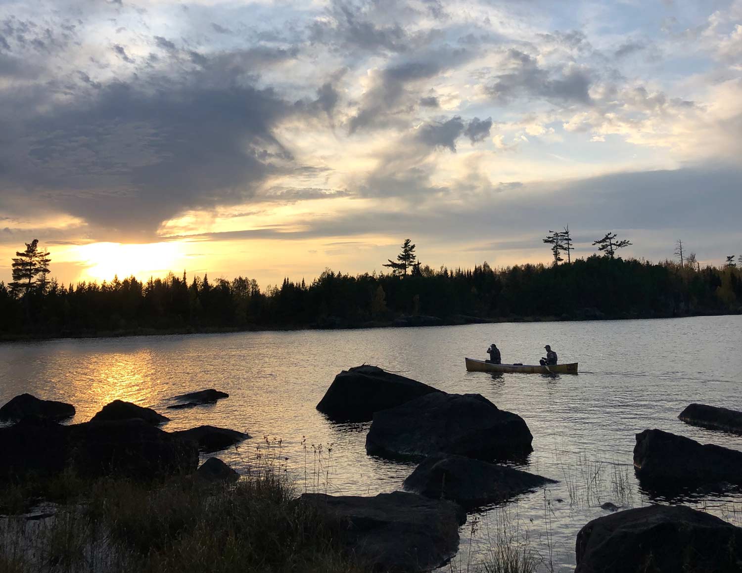 Sunset at the Boundary Areas Canoe Area Wilderness