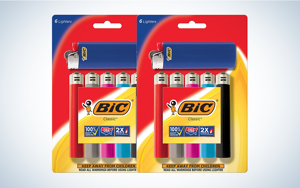 Bic Lighter Classic, with Exotac Firesleeve