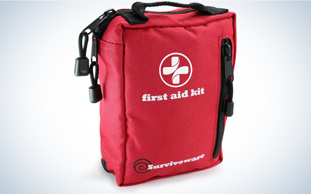 Surviveware Small First Aid Kit with Labelled Compartments
