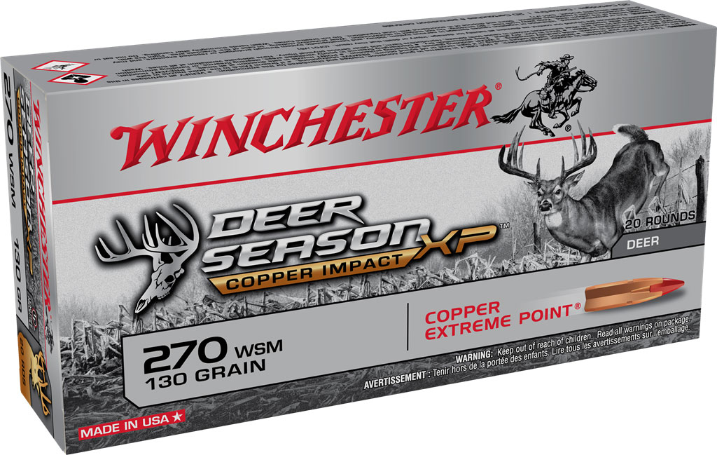 A box of Winchester .270 rifle ammunition.