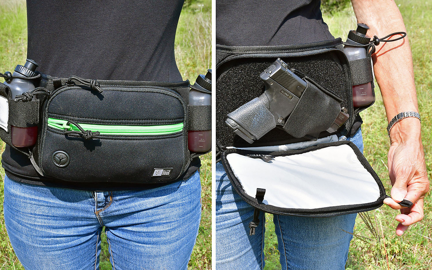 US Tactical Concealed Carry Pistol Fanny Pack Holster Waist Pack Bag Gun  Holster