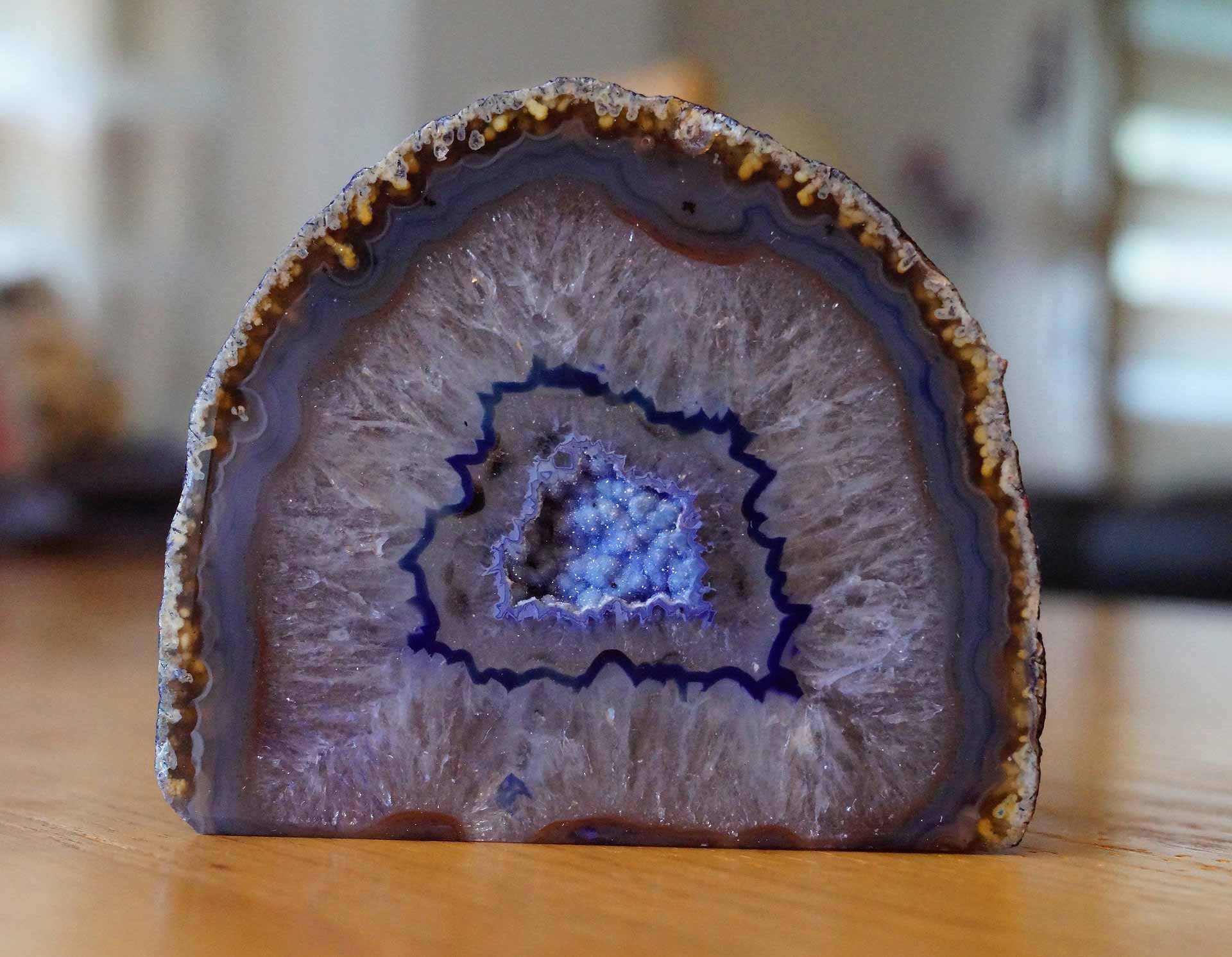 A purple geode