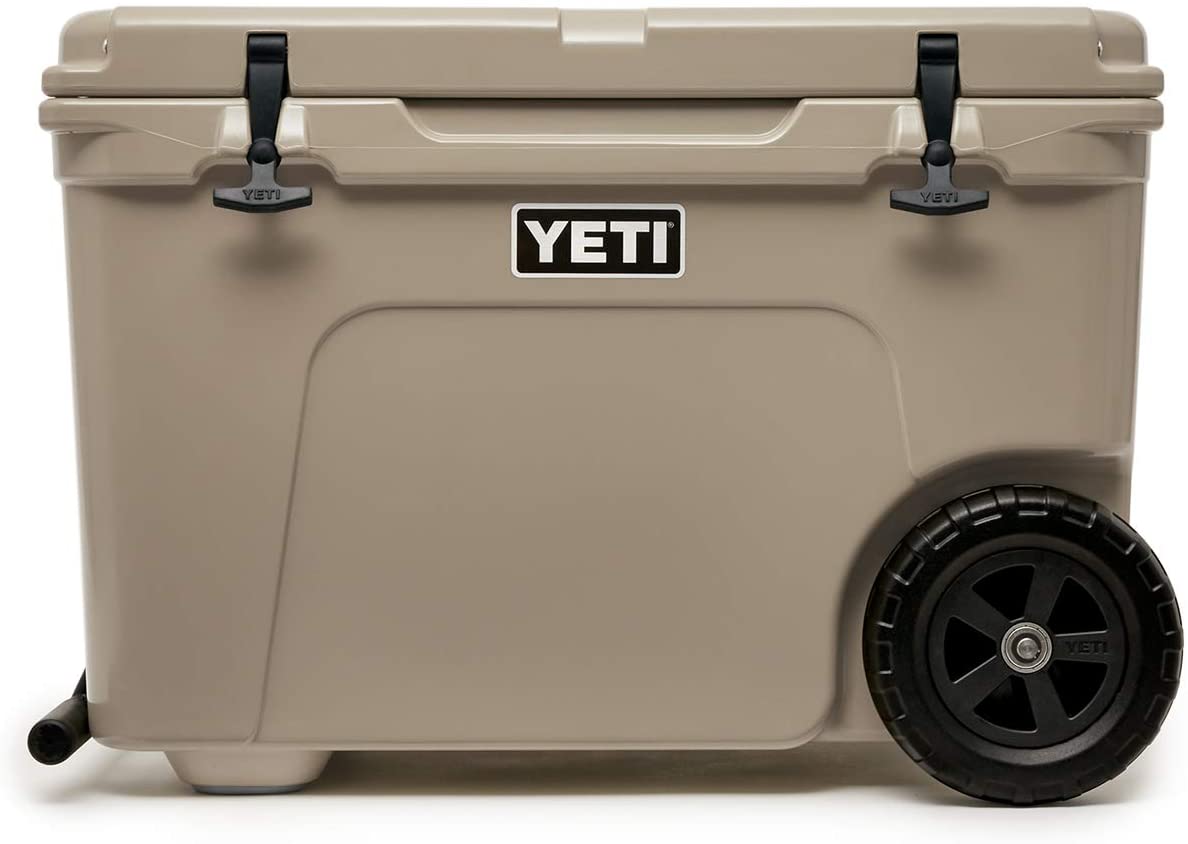 A Yeti cooler on a white background.