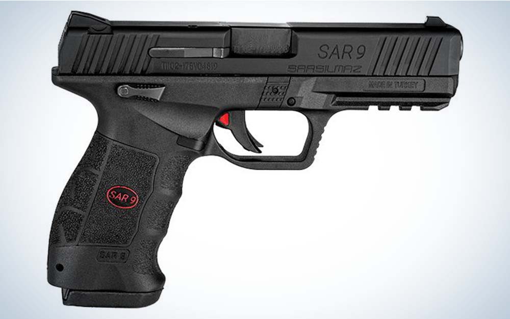 Black 9mm Handgun