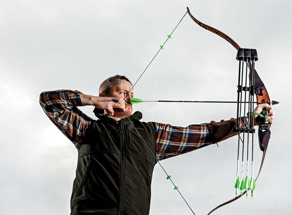 Even the author, a diehard bowhunter, uses modern technology to improve his hunting. But, how much is too much?