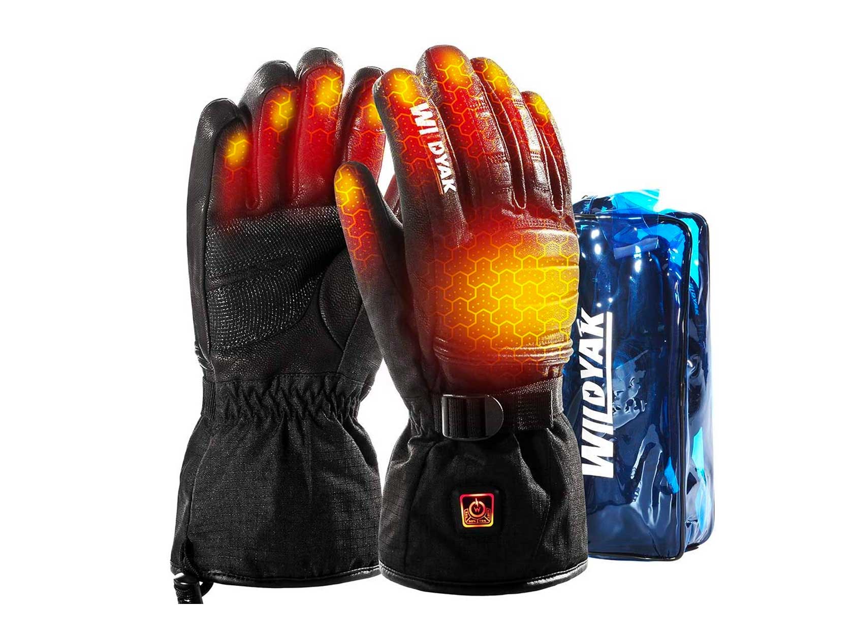 WILDYAK Heated Gloves for Men Women, Electric Heating Gloves for Motorcycle,Ski,Hunting,Snowmobile