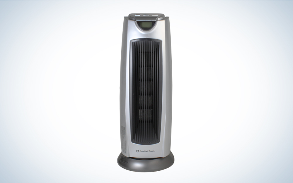 Comfort Zone CZ499R 1500 Watt Ceramic Oscillating Digital Tower Heater