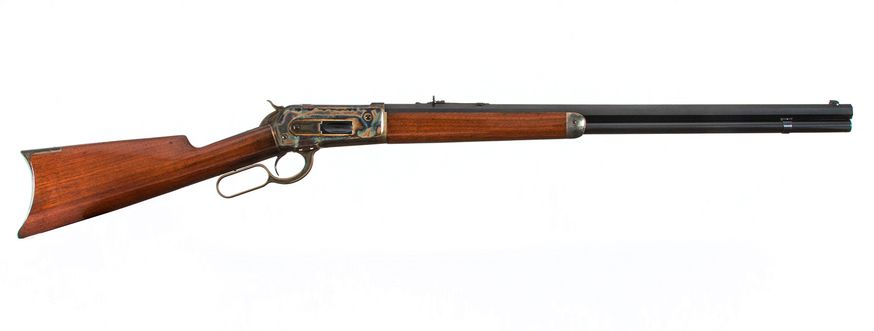 This Winchester Model 1886 made in 1891 was restored in 1980 by Turnbull Restoration. One of the original chambering for this gun was in .45/70.
