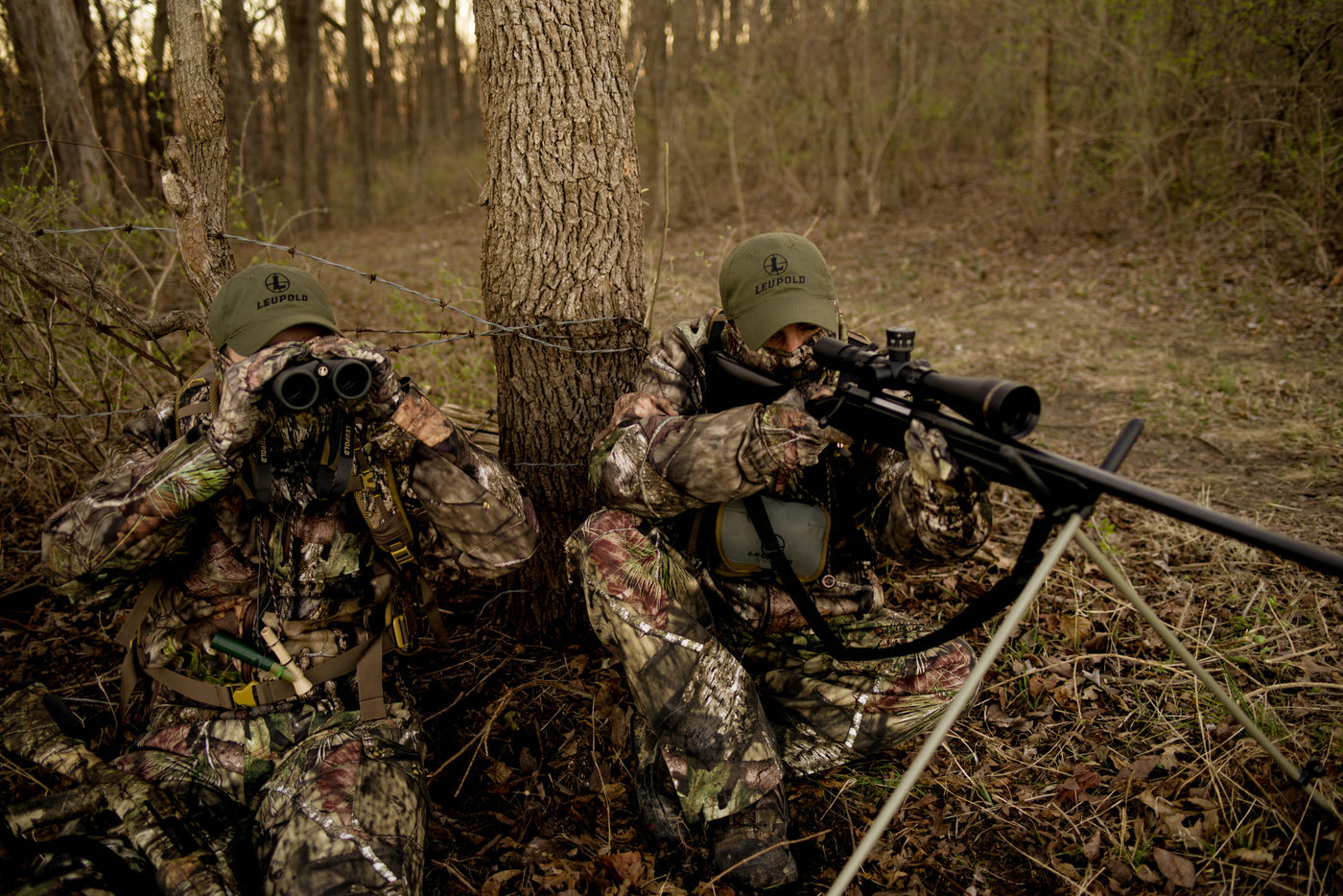 Placing the e-caller in an open area where a predator can find it will make your shot easier.